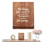 Panneau de table commémoratif de mariage, panneau de table mémoire, Panneau de table commémorative en bois rustique, Nous savons que vous seriez ici Panneau de table, Panneau de mariage de table,