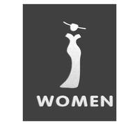 panneau de toilette auto-adhésif, Panneau d'orientation des toilettes for hommes et femmes for centre commercial, bureau, porte, plaque de rappel(P)