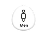 Panneau de toilette auto-adhésif, signalisation salle bain, Plaque suspendue for entreprise, maison, bureau, mur porte publique Signe Toilette(1)