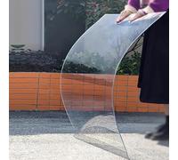 Panneau de toit en polycarbonate transparent de 1,5 mm d'épaisseur, résistant aux chocs, pour serre extérieure, 80 cm / 2.62ft x 3.3ft x 1 m, plaque de rechange résistante aux intempéries