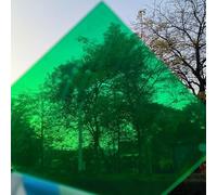 Panneau de toit en polycarbonate transparent de 2 mm, panneaux en plastique résistant aux UV et à la pluie, pour pergolas, serre, auvent, utilisation en extérieur, vert, 300,5 x 15,2 cm