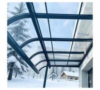 Panneau de Toit Transparent, Plaques d'isolation Thermique Toitures Revêtement de Toiture pour Panneau Remplacement Abris Jardin(1.5x4m/4.92x13.12ft)