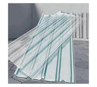Panneau de toiture de remplacement translucide, feuille de polyester renforcée de fibres de verre, panneau de puits de lumière for grange, for cours et abri de parking(120cm-8 pieces,0.1cm)