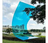 Panneau de Toiture Polycarbonate 2 mm Haute Transparence, Remplacement Serre Extérieur, Rouleau Plastique pour Jardin, Anti-UV et Imperméable, pour Pergola et Abri.(Blue,80X500CM/2.62X16.4FT)