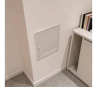 Panneau de trappe d'inspection 20x24 24x36 pouces，porte d'accès invisible, couvercle de trou pour murs extérieurs CVC，porte de révision couvercle de boîte à fusibles blanc(30x32in/76x81cm)