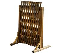 Panneau de treillis de jardin en bois pour plantes, clôture, portail de clôture, écran extensible robuste en couleur carbonisée, 180 cm x 82 cm