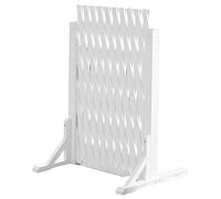 Panneau de treillis de jardin extensible en bois - Séparateur d'intimité extérieur et support de plantes pour patios et cours lacés