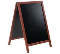 Panneau de trottoir acajou Securit Duplo - 555 x 750mm - Bois G