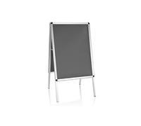 Panneau de trottoir AGENDA Aluminium argent