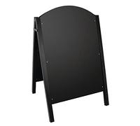 Panneau de trottoir noir structure métallique - 900 x 600 mm - - Ardoise
