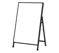 Panneau de trottoir, panneau simple/double face en A, 60 x 90 cm, robuste et durable, panneaux de trottoir, panneaux sandwich pour entreprise, restaurant, publicité rechargeable d'un seul côté