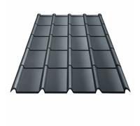 Panneau de tuile R AREA 0,50 mm 35µ 1144 x 870 mm Anthracite mat - RAL 7016 - BACACIER - COV90451