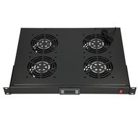 Extralink Panneau de ventilation montage en rack 19" – 4 ventilateurs – Thermostat