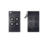 Panneau de Ventilation Inter-Tech 88887268 Noir, 4 Ventilateurs, 240V, Dimensions 410x745x39mm, Poids 4.52kg, Kit de Montage Inclus