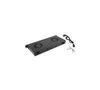 Panneau de ventilation - LANBERG - AK-1502-B - 2 ventilateurs intégrés - Thermostat - 230 V - 1U rack 19