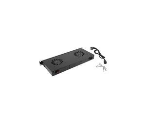 Panneau de ventilation - LANBERG - AK-1502-B - 2 ventilateurs intégrés - Thermostat - 230 V - 1U rack 19