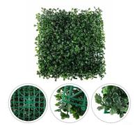 Panneau de verdure en polyéthylène haute densité pour jardin, balcon, clôture, revêtement mural, 25 x 25 cm, résistant à l'eau, nécessite peu d'entretien, aspect réaliste, aucune découpe nécessaire