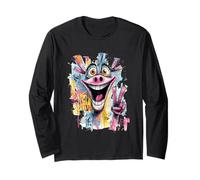 Panneau de Visage Donkey Peace Graffiti Pop Character Graphic Art Manche Longue
