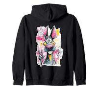 Panneau de Visage Donkey Peace Graffiti Pop Character Graphic Art Sweat à Capuche