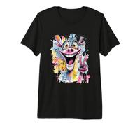 Panneau de Visage Donkey Peace Graffiti Pop Character Graphic Art T-Shirt Haut de Gamme