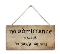 Panneau de visite « No Admittance Except on Party », panneau mural décoratif en bois, panneau en bois amusant pour décoration de fête, décoration de club, décoration de bar, panneau de porte de ferme