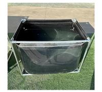 Panneau de visualisation transparent pour aquarium avec vanne de vidange, toile en PVC avec cadre en acier, bâche d'extérieur pliable pour l'élevage de poissons et de crevettes