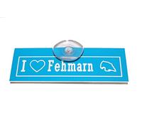 Panneau de voiture « I Love Fehmarn »