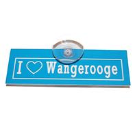 Panneau de voiture "I Love Wangerooge"