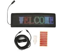 Panneau de voiture LED programmable contrôlé par application USB 5 V 12 24 V Affichage flexible et lumineux des messages défilants RVB pour magasin, bar, hôtel, publicité,