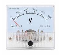 Panneau de Voltmètre Analogique Rectangulaire, Indicateur de tension AC 0-500 V Pointeur Voltmètre Analogique, voltmetre de panneau carré, pour industrie minière, métallurgie et énergie électrique