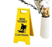 Panneau de vomissement - Panneau de vomissement avec chien | Panneau d'avertissement de vomissements : vomissements de chat imprimé en 3D, bon signe de nouveauté pour les meubles de BA
