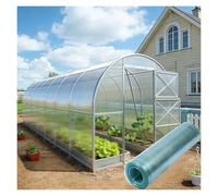 Panneau d'éclairage en Polycarbonate Panneaux Transparents Lumière Plaque de Toiture en Plastique pour Exploitations Agricoles Jardinage Agriculture Cours Intérieures(1x20m/3.28x65.6ft)