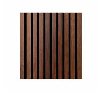 Panneau décoratif à lattes en bois lattes MDF et feutre PET Set 12 pcs 60x60 Revêtement mural insonorisant Noyer clair