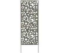 Panneau métal avec motifs décoratifs/Tâches - 0,60 x 1,50 m - Brun vieilli