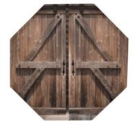 Panneau décoratif amusant, panneau de porte de grange vintage en bois pour décoration murale, panneau en étain personnalisé pour bar, plaque légère pour jardin, chambre à coucher, affiche de 30 cm