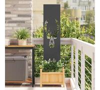 Panneau décoratif de Jardin Impression Animale Noir 32 x 140 cm,Maison & Jardin,Décorations,Œuvres d'art,Affiches, reproductions & œuvres graphiques-876259