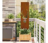 Panneau décoratif de Jardin Rouillé 32 x 140 cm,Maison & Jardin,Décorations,Œuvres d'art,Affiches, reproductions & œuvres graphiques-876265