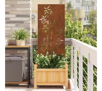 Panneau décoratif de Jardin Rouillé 50 x 140 cm,Maison & Jardin,Décorations,Œuvres d'art,Affiches, reproductions & œuvres graphiques-876300