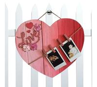 Panneau Décoratif de Porte pour la Saint-Valentin | Décoration Campagnarde en Bois en Forme de Cœur - Accessoire De Porte Pour La Saint-Valentin - pour Pendaison de Crémaillère Mur Intérieur Porche Ex