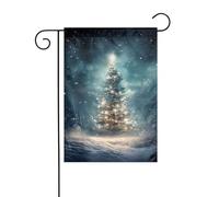 Panneau décoratif double face pour sapin de Noël et neige - 30,5 x 45,7 cm