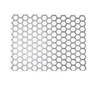 Panneau Décoratif En Maille Métallique Perforée Acier Inoxydable 304 À Trous Hexagonaux Pour Grille De Ventilation Protection Filtre Meubles DIY Et Usage Extérieur Haute Qualité(Dia 10mm,35*45*0.13cm)