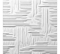 Panneau décoratif en polystyrène pour plafond et mur effet 3D isolant thermique épaisseur 1 cm dimensions 50 x 50 cm, lot de 10 m² (40 panneaux) (Lille)