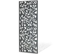 TERRE JARDIN - Panneau Décoratif Extérieur, 160 x 60 cm, en Métal - Claustra Décoratif Jardin, Terrasse, Balcon, Motif Végétal, Floral - Panneau Occultant, Brise Vue, Idéal Plantes Grimpantes