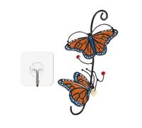 Panneau Décoratif Fait À La Main En Alliage De Papillon, Panneau De Décoration De Fenêtre D'art Teinté Papillon Artisanat Pour Fenêtre Mur De Voiture Jardin