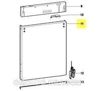 Panneau décoratif lave-vaisselle - SCHOLTES - LTE143206 - Zinc