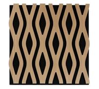 Panneau décoratif mural Clint beige 61x61cm - Atmosphera createur d'interieur