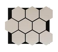 Panneau décoratif mural Clint beige lin 56x69cm - Atmosphera Créateur d'intérieur