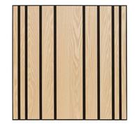 Panneau décoratif mural Colva beige fond noir 60x60cm - Atmosphera createur d'interieur