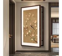 Panneau Décoratif pour Cache Tableau Électrique Professionnel Peinture Murale de Luxe Cadre Artisanal Durable et Imperméable Dissimulateur Boîtier de Protection(Style-l,31"/80cm)