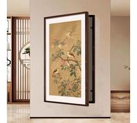 Panneau Décoratif pour Cache Tableau Électrique Professionnel Peinture Murale de Luxe Cadre Artisanal Durable et Imperméable Dissimulateur Boîtier de Protection(Style-y,31"/80cm)